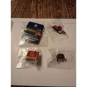 Tennessee State Pin Lot Enamel Hat Lapel Pins Souvenir Set 4pc NEW